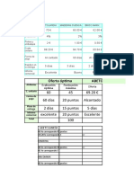 Solución de Los Ejercicios de Selección de Proveedores