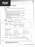 Algebra Structure and Method CH 1 Study Guide Cleo Meek