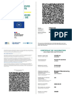 Eu Digital Covid Certificate: Certificat de Vaccination