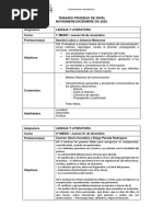 Temario Pruebas de Nivel Noviembre-Diciembre 2022