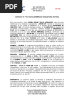 Modelo de Contrato de Prestacion de Servicios