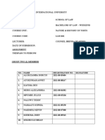 NATURE & HISTORY OF TORT GRP 1 Compiled CWK