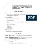 Modelo de Contrato de Alianza