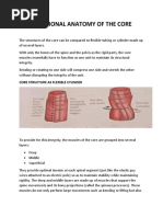 Functional Anatomy of The Core Bped 1