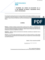 Resolución y Listado Provisional Carrera Prof. OFICIOS Y CELADORES 2022