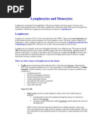 Lymphocytes and Monocytes