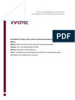 Ensayo 5A - Propuesta de Control y Regulación de Los Modelos de Negocio Basados en El Tratamiento de Datos Personales