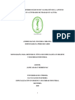 Propuesta de Criterios Básicos de Valoración de La Aptitud Laboral en Actividades de Trabajo en Altura