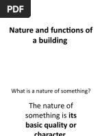 Nature and Functions of A Building