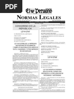 Normas Legales - Ley 27048