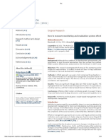 Measuring M&E System Effectiveness 2021