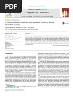 A Simple Prediction Model For Wall Deflection Caused by Braced Excavation in Clays