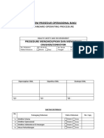 Sop - Prosedure Menghidupkan Dan Mematikan Conveyor