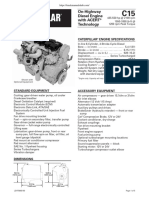 Caterpillar C15 Engine Specs