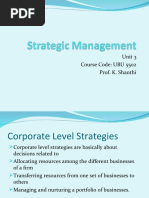 Strategic Management Unit 3