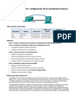 2.1.1.6 Lab Estudiante - Conf Parametros Basicos Switch