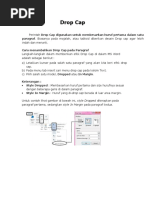 Materi Word 2013 (Drop Cap, Watermark, Daftar Isi)