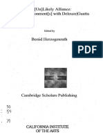 An (Un) Likely Alliance - Thinking Environment(s) With Deleuze Guattari - Bernd Herzogenrath - Cambridge Scholars Publishing (2008)