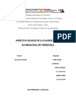 Aspectos Legales de La Planificación Ecoregional en Venezuela