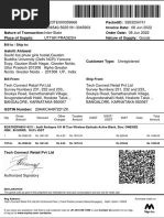 Bill To / Ship To:: Qty Gross Amount Discount Other Charges Taxable Amount CGST SGST/ Ugst Igst Cess Total Amount