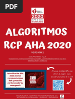 ALGORITMOS RCP AHA 2020 de Urgencias y e