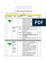 Planificare Calendaristica - Clasa Pregatitoare