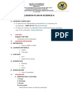 COT - 4a's LESSON PLAN IN SCIENCE 6 - SY 2021-2022