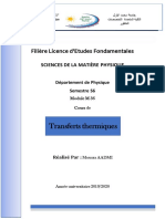 Cours de Transferts Thermiques SMP (S6)