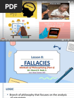 Lesson 8 Fallacies Hand Outs 1