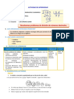 3° DECIMALES - Problemas de DIVISIÓN Ses. (6p)