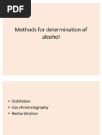 Alcohol Determination