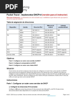 7.4.1 Packet Tracer - Implement DHCPv4 - ILM