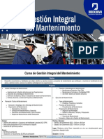 Curso Gestión Integral Del Mantenimiento Online Nov 2022 Direknova