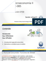 Sesión 3 Función de Utilidad y Restricción Presupuestaria