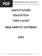 Reglamento Interno San Lucas 2022