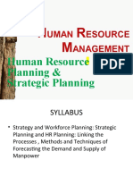 HRM UNIT II.1 2 CH 2 3 4 Strateic Planning & HR Planning