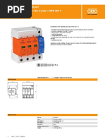 Technical Data Sheet: Combination Arrestor V25, 3-Pole + NPE 280 V Item No. 5094463