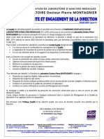 Politique Qualite Et Engagement de La Direction - Version 03 - Format A4