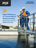 High Efficiency in Cementitious Waterproofing