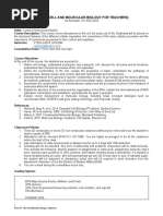 BIO 007 (Cell Mol For Educ) Syllabus 2022