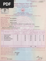 12th Marksheet