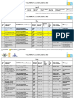 Training Calendar