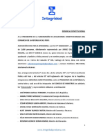 Denuncia Constitucional Contra Pedro Castillo y Gabinete Torres