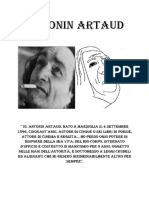 Artaud, Antonin - Antología (Italiano)