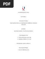 Actividad #1 Macroeconomia