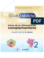 Guía de Alimentación Complementaria - A Partir de 6 Meses - ClubEnfabebe