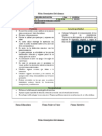 Ficha Descriptiva Del Alumno: Fortalezas Áreas de Oportunidad