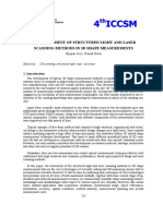 The Assessment of Structured Light and Laser Scanning Methods in 3D Shape Measurements