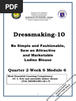 TLE-HE-10 Q2 W6 Mod6 Dressmaking