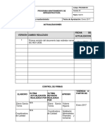 Prg-Man-001 Programa de Mantenimiento de Infraestructura